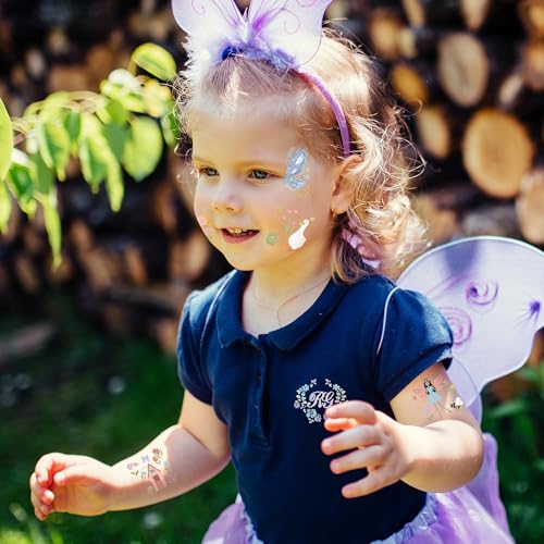 Cheerland Garden Fairy Tattoos 108ct Temporary Floral Butterfly Stickers for Party Favors