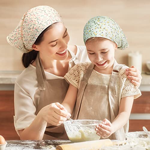 Dingion 6 Pcs Floral Hair Bandanas for Women - Stylish Head Kerchiefs