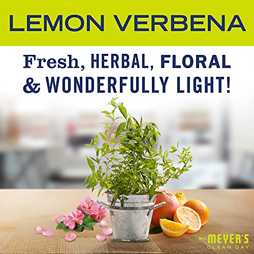 Mrs. Meyer's Lemon Verbena Scented Candle 7.2 oz | Long-Lasting Soy & Vegetable Wax