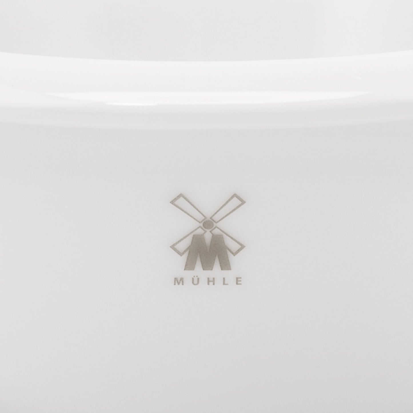 MÜHLE White Porcelain Platinum Rim Shaving Dish