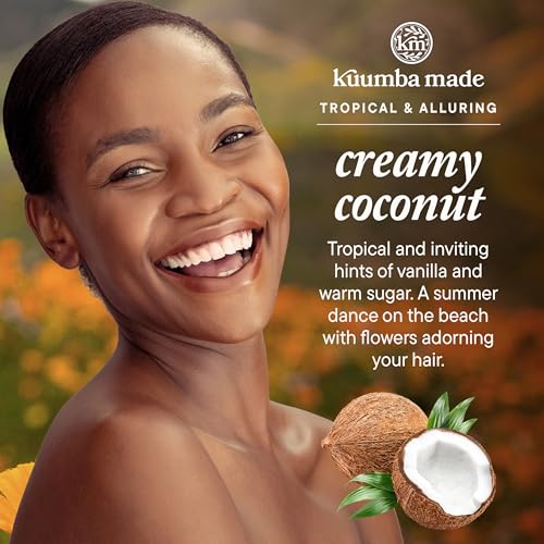 Kuumba Made Creamy Coconut Fragrance Oil, Long-Lasting Scented Oil Perfume Roller, Vegan, Alcohol-Free, 0.15 Fl Oz