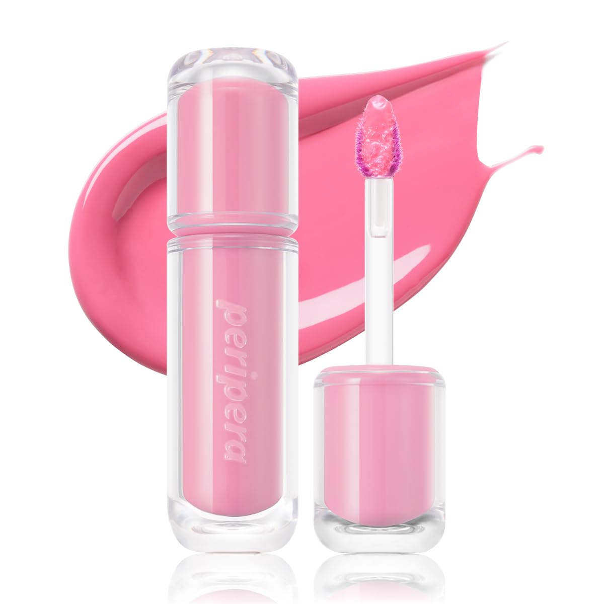 Peripera Mood Glowy Tint - Buildable K-Beauty Lip Tint for Sensitive Lips | Lightweight, Non-Sticky, 01 Tiny Strawberry