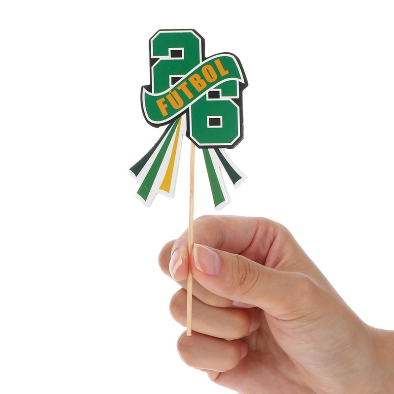 Housoutil 2026 Soccer Cupcake Topper, 60PCS Football Cupcake Picks for 2026 USA Canada Mexico Football Matches Game, Sports Party Decorations Set for Birthday Party Sports Game Food Appetizer
