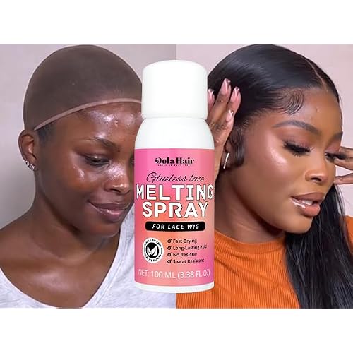 Dolahair Lace Glue Kit - Complete Set with Lace Tint Mousse, Wig Installation & Melting Spray(Medium Brown)