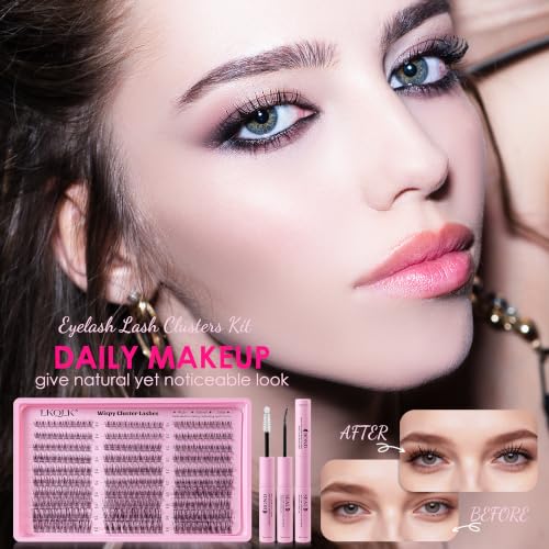 300pcs Wispy Lash Clusters Kit - C Curl Individual DIY Eyelash Extensions