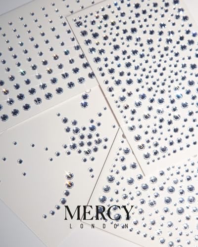 Self-Adhesive Face Gems - 4 Sheets of Reusable Clear Makeup Stickers