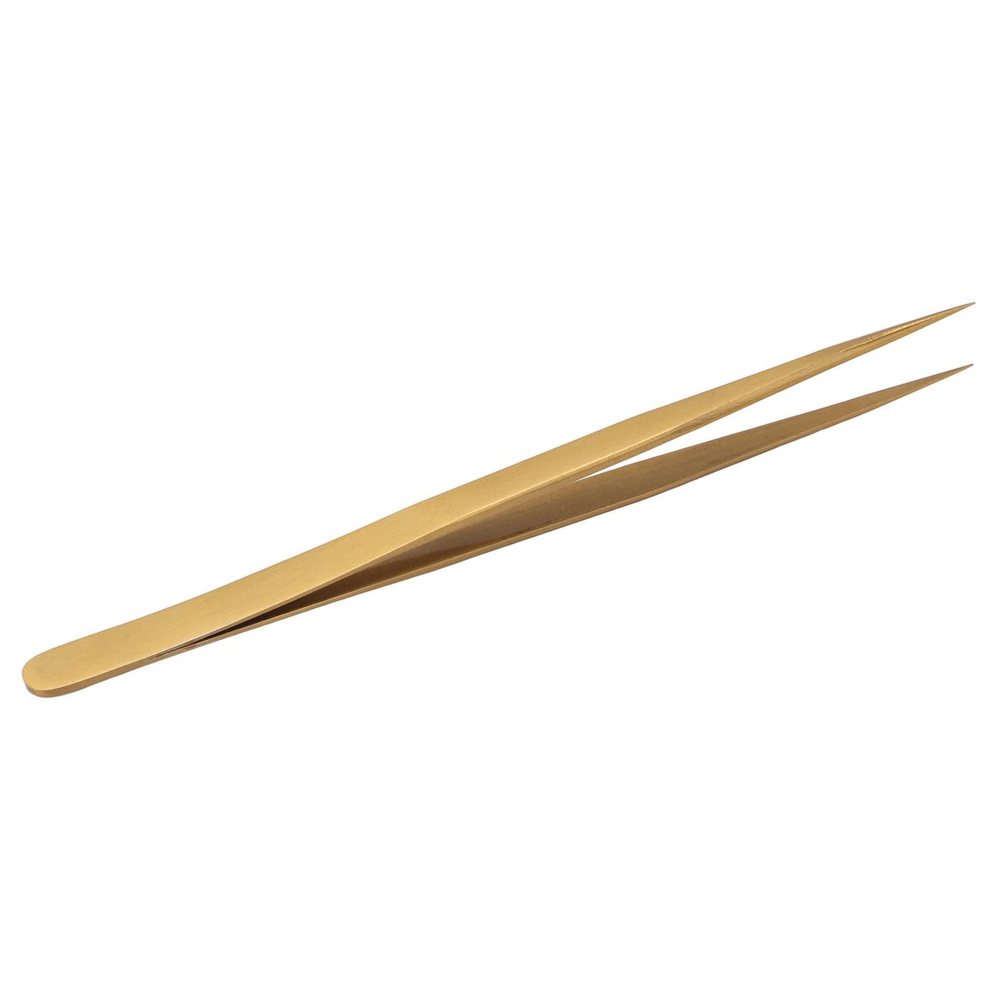 Precision Tweezers AntiMagnetic Soldering Tweezers Long Life Aluminum Alloy For Watches (Gold)