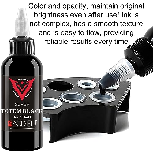 AYCOS Professional Tattoo Ink Set - 1oz Black and Red Plant-Based Pigment