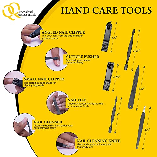 Manicure & Pedicure Nail Care Set with Toenail Clippers for Thick Nails