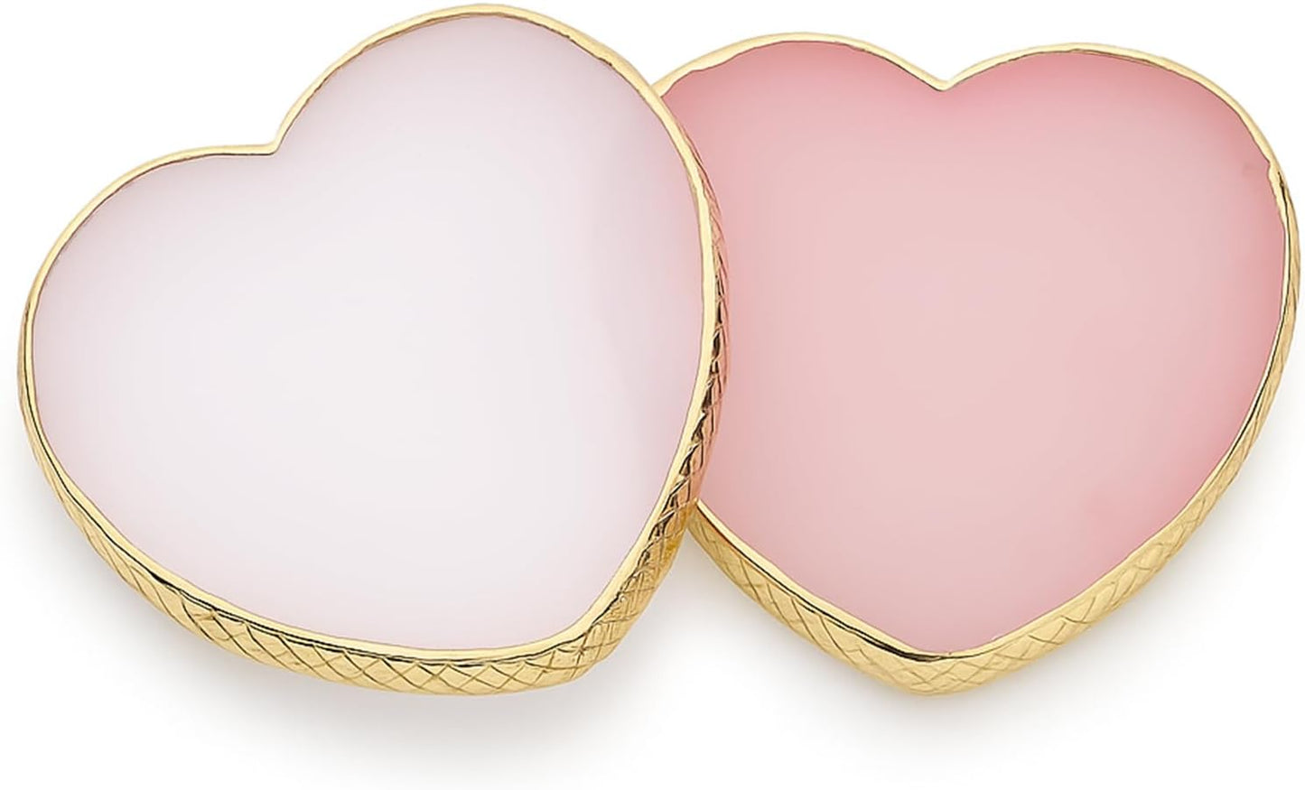Resin Nail Art Palette Set - 2 Pcs Gold Edge Nail Polish Display | Perfect for Gel Painting
