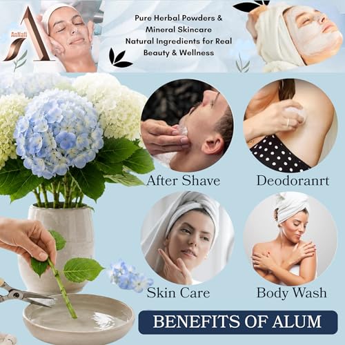 AnNafi Natural Alum Powder for Skin, Canker Sores & Deodorant - 8 oz