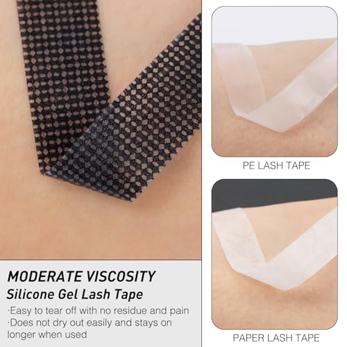 Silicone Gel Eyelash Extension Tape - 0.5in x 4yd, Black