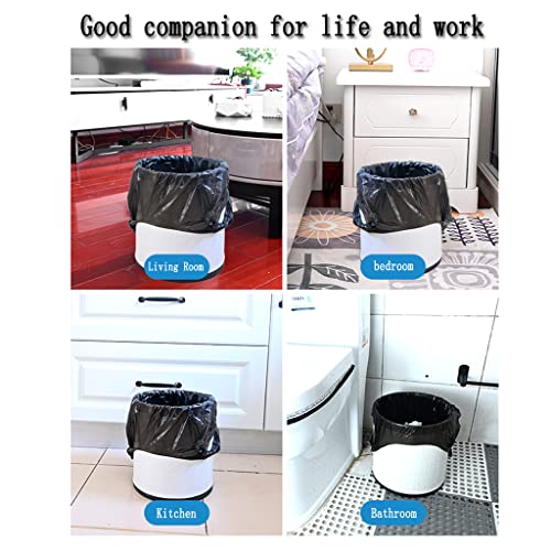 BAIYEUSO 4 Gallon Small Black Trash Bags - 200 Count Durable Waste Bags