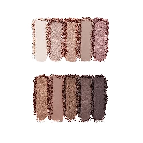 e.l.f. Perfect 10 Eyeshadow Palette - Nude Rose Gold, 10 Shades