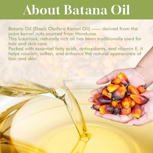 Dolahair Batana Oil for Hair Growth Organics Pure Batana Hair Oil 100% Natural Batana Oil Nourishes Damaged Hair Natural Hair Growth Oil and Conditioner Batana Hair Oil 2.02 Fl Oz