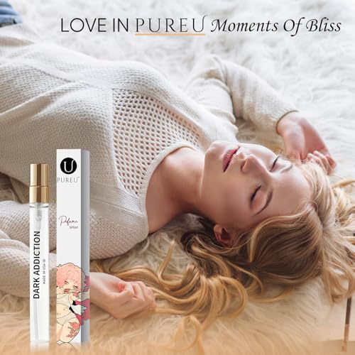PUREU Ambery Vanilla Perfume Body Oil for Women & Men, 12mL Travel Size