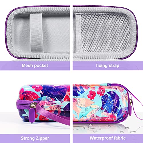 Purple Travel Toothbrush Case for Oral-B & Sonicare - Hard EVA Protective Cover