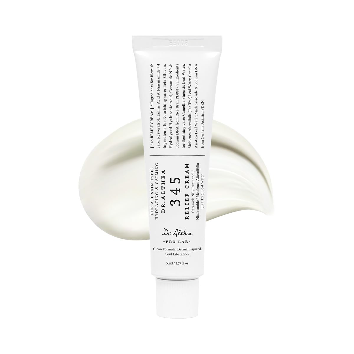 Dr.Althea Relief Cream - Daily Face Moisturizer for Soothing Recovery & Blemish Care with PDRN & Niacinamide | 1.69 Fl Oz