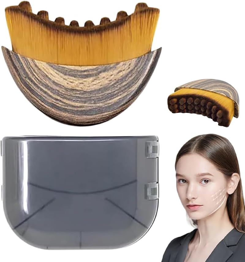 Lymphatic Contour Face Brush - Ergonomic Drainage Massager