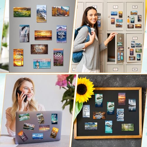 60 Inspirational Christian Refrigerator Magnets with Bible Verses