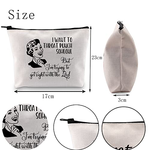 Sarcastic Vintage Housewife Cosmetic Bag by POFULL