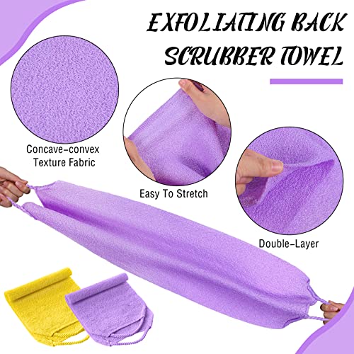 5 Pcs Back Scrubber for Shower Exfoliating Body with Handles