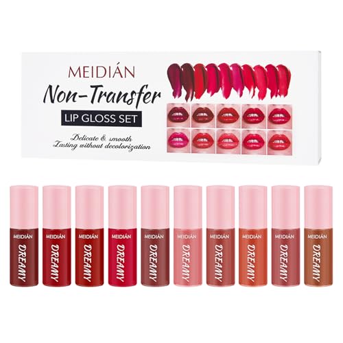 ADMD 10-Piece Velvet Matte Lip Gloss Set - Long-Lasting Hydrating Lip Tint