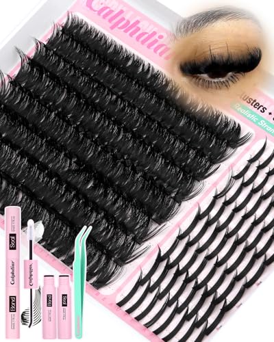 Calphdiar D-Fluffy Spiky Eyelash Cluster Kit - DIY Manga Lash Extensions