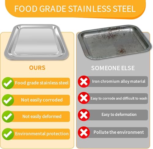 GCQ Air Fryer Tray for Emeril Lagasse 26 QT - Steel Grill Pan 12.5"x11.3"