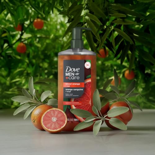 Dove Men+Care Blood Orange + Sage Moisturizing Body Wash, 26 oz