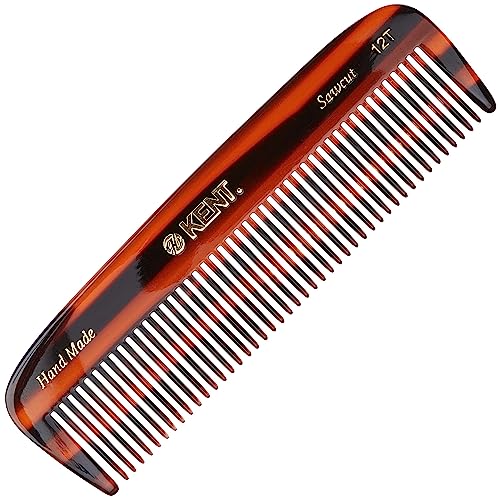 Kent Tortoiseshell Wide Tooth Detangling Comb for Thick & Curly Hair - Handmade, 1 Pack