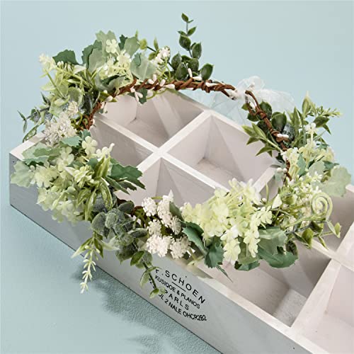 Yili Maizi Green Artificial Baby Breath Flower Crown Bridal Headpiece - Variation 02a