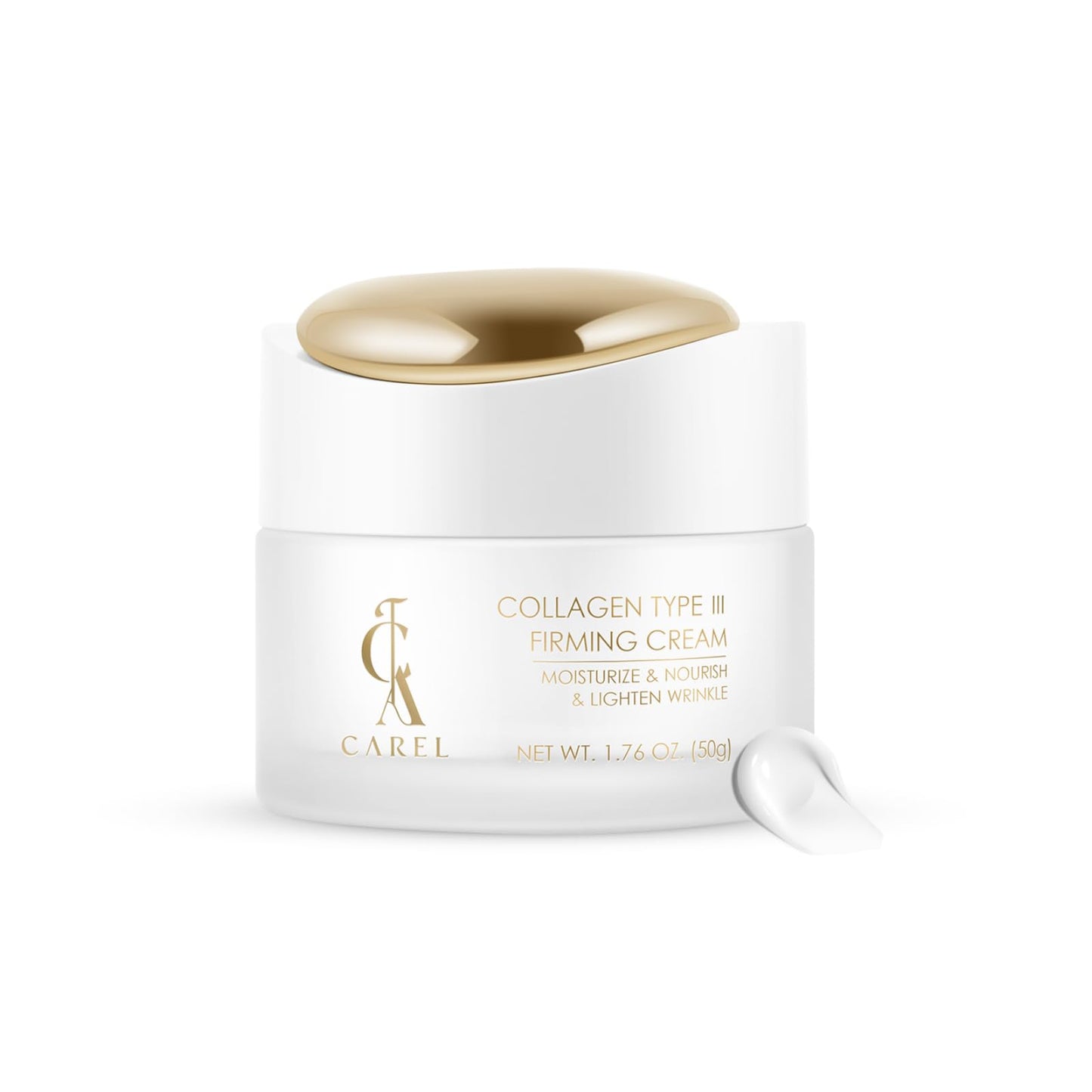 CA CAREL Peptides Collagen Firming Cream, Face Moisturizer with Advanced Peptide Complex and Ceramides for Skin Elasticity