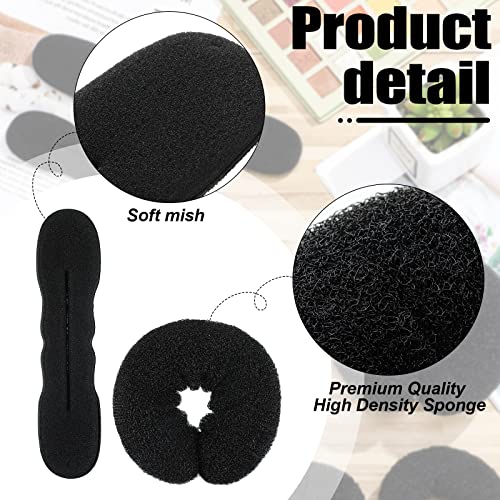 Yinder 34-Piece Hair Bun Maker Set for DIY Updos & Hairstyles, Black