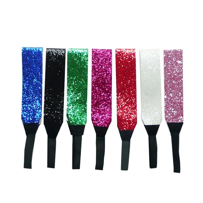 7pcs Sparkly Elastic Hair Bands for Women – Vibrant Headwear