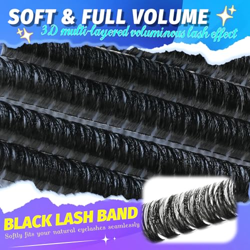 MAMZY LUXE Eyelash Clusters Kit - 240PCS 10-18MM D Curl