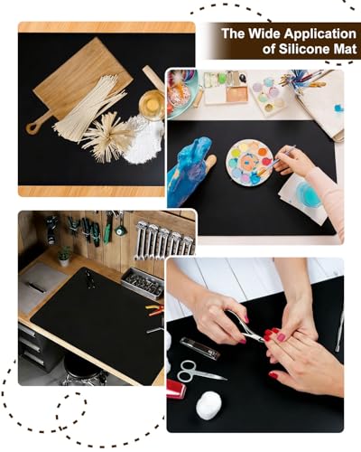 Large Silicone Craft Mat, 31.5'' x 23.6'', Heat Resistant & Non-Skid