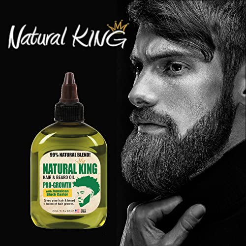 SFC Natural King Pro-Growth Beard & Hair Oil with Jamaican Black Castor Oil 7.1 oz