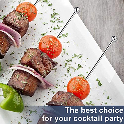 SOGEWO 6-Inch Stainless Steel Cocktail Picks - Set of 15