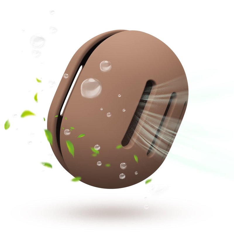 FVION Trendy Silicone Makeup Blender Holder, Silky Smooth Beauty Sponge Case, Travel Container for Makeup Tools (Brown)
