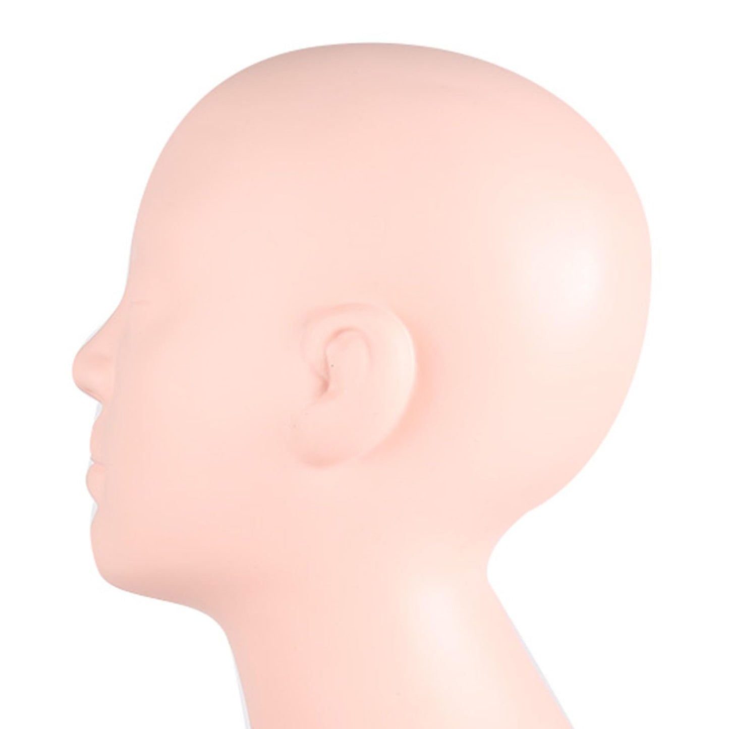 Makeup Practice Mannequin Head Silicone Soft Touch Practice Head Micro Blading Practice Model for Eyelashes Graftin Wig Hat Display