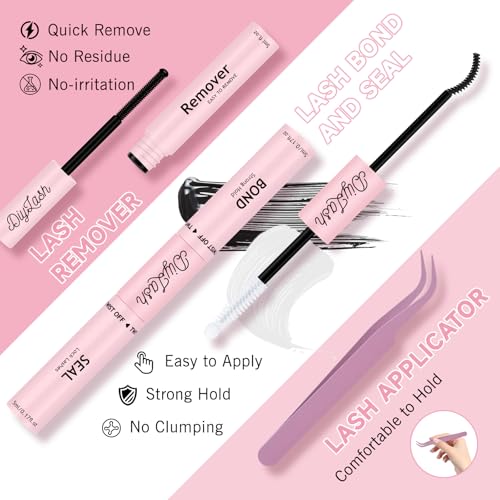 NYCAAR 144Pcs Anime Lash Clusters Kit - D Curl 8-18mm