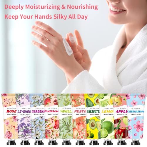 74 Pack Natural Fragrance Hand Cream Set, Moisturizing Travel Size Lotion