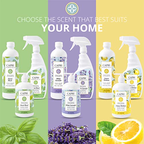 Capri Essentials Liquid Hand Soap - Natural Aromatic Lemon Verbena, 16 FL Oz