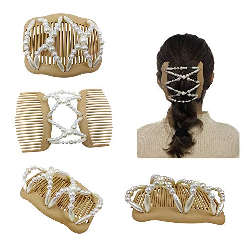 LOVEF Pear Hair Comb Bun Maker - Durable Hair Clip for Easy Updos