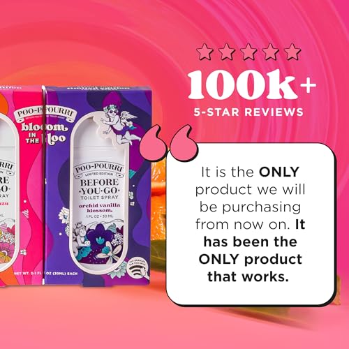 Poo-Pourri Tear & Share Bloom Bathroom Set - Travel Size Odor Remover