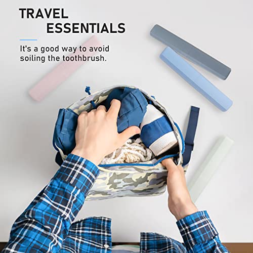 Mulbozy Portable Travel Toothbrush Case - 4 Eco-Friendly Covers
