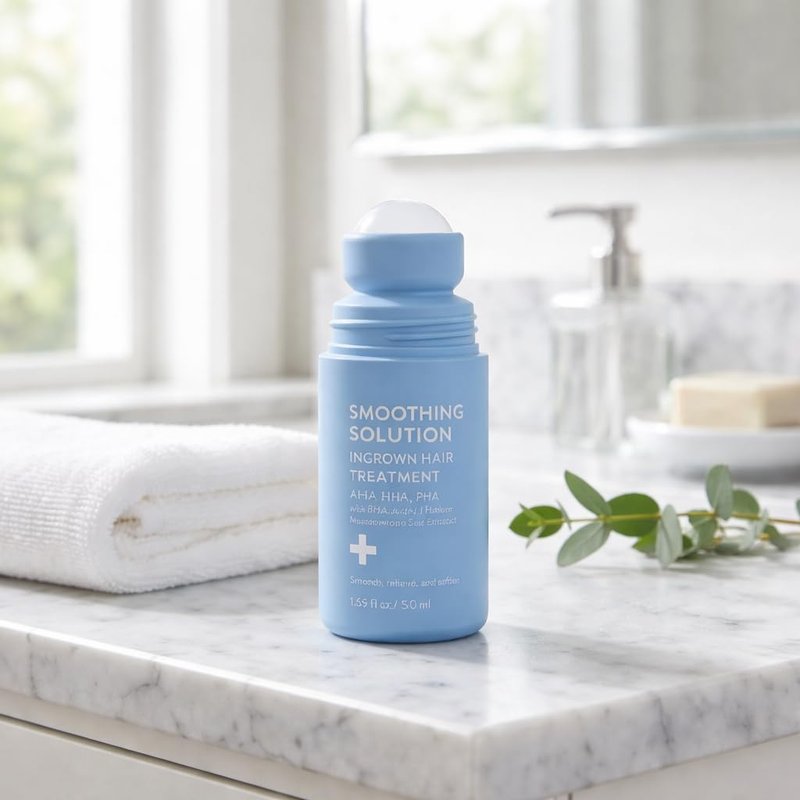 Ingrown Hair Treatment Serum for Razor Bumps & Bikini Line - Smoothing Solution with Salicylic Acid & Centella - Soothing Aftercare for Women & Men on Legs, Underarms, Arms -1.69oz