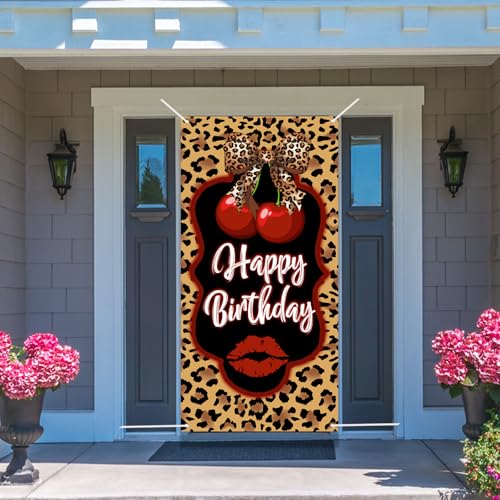 Cheetah Print Birthday Banner - 3x6FT Leopard Decor for Parties