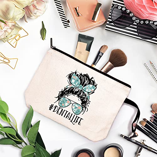Funny Canvas Tote & Cosmetic Bag Set D - Durable Cotton for Nurses